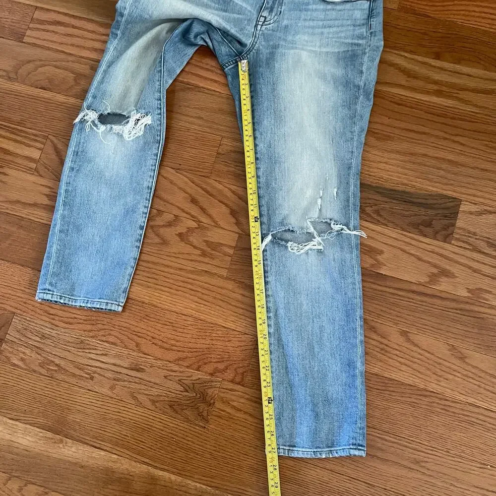 J. Crew Slim Boyfriend Jean Womens 26 Cedar Wash Blue Straight Leg Denim H6411